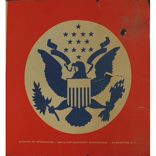 150 - American World War II Political interest, United We Stand poster, division of information office for... 