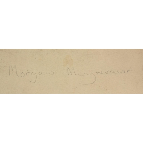 1030 - Morgan Mwynfawr, King of Gwent and Glywysing, South East Wales, mixed media onto paper, inscribed ve... 