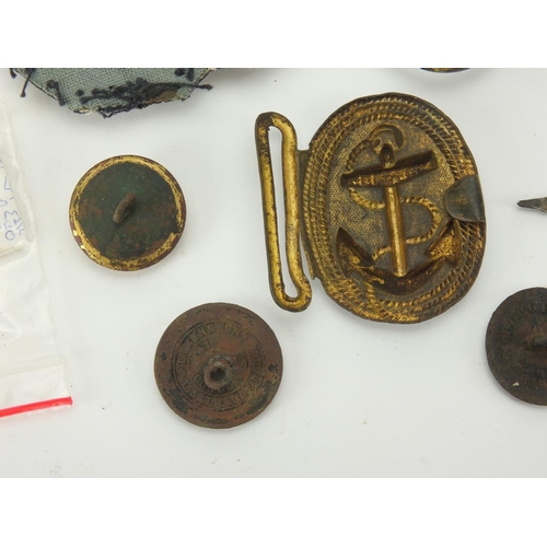 311 - British Military World War II MKIII Compass and other related Militaria including an antique metal e... 