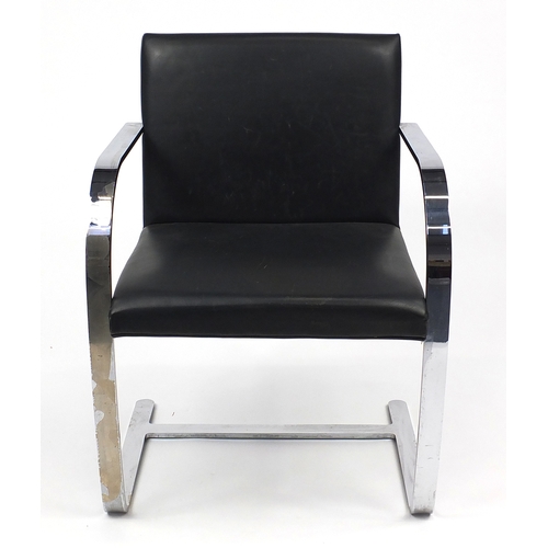 2022 - Vintage Brno chair designed by Mies Van Der Rohe for Knoll, 80cm high