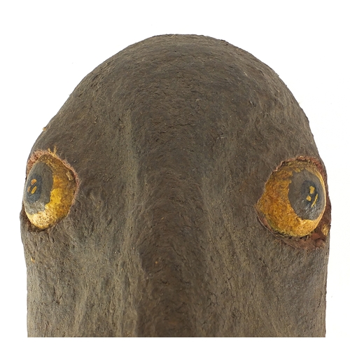 149 - Ronnie Kray late 1960's early 1970's Walrus ? papier mâché wall mask, made during art sessions in th... 