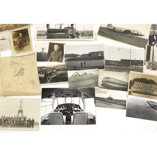 319 - Military interest ephemera and photographs including a fold out map, photographs of ships, planes an... 