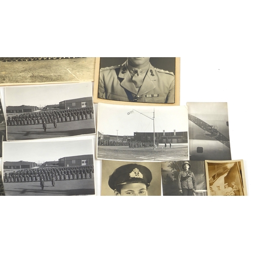 319 - Military interest ephemera and photographs including a fold out map, photographs of ships, planes an... 