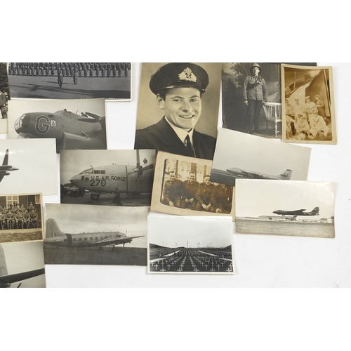 319 - Military interest ephemera and photographs including a fold out map, photographs of ships, planes an... 