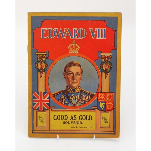 185 - Edward VIII Good as Gold commemorative book