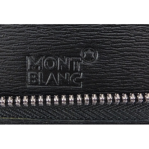 63 - As new Montblanc Meisterstuck leather collection wallet housing a Meisterstuck Pix ballpoint pen, to... 