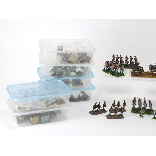 416 - Collection of hand painted lead soldiers, various regiments, some with bases, each approximately 3.5... 