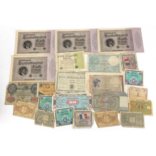 444 - Selection of World bank notes