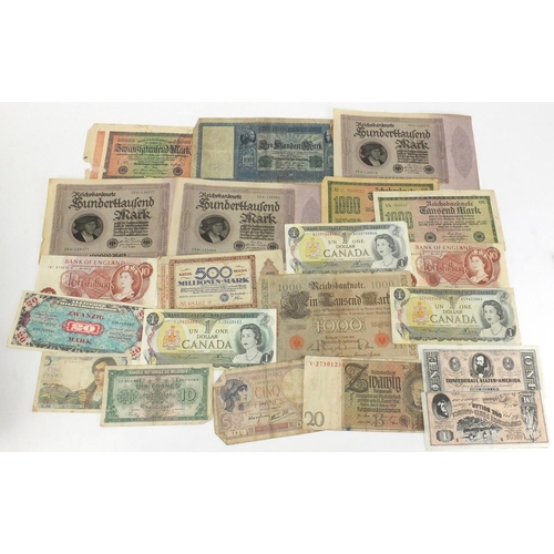 444 - Selection of World bank notes