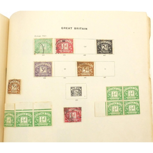 619 - Selection of World stamps arranged in albums and cigarette cards including motor cars and aviation