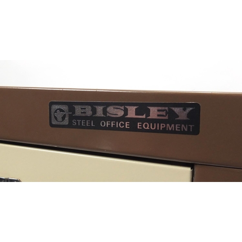 45 - Bisley metal eight drawer filing cabinet