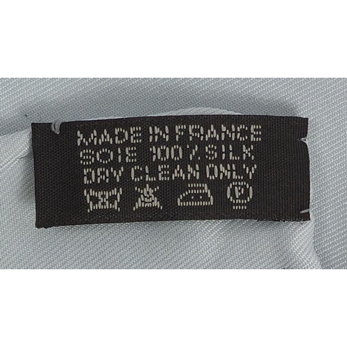 2051 - Chanel silk scarf with box having a boat race design, 130cm x 130cm