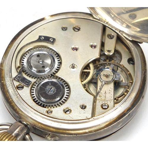 268 - Gentleman's silver open face pocket watch, 5cm in diameter