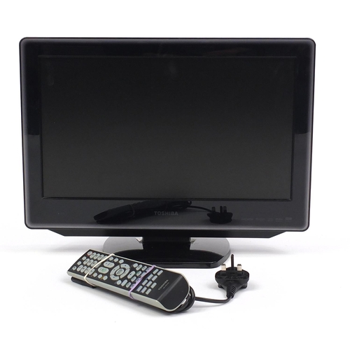 65 - Toshiba 18inch television/DVD combi with remote