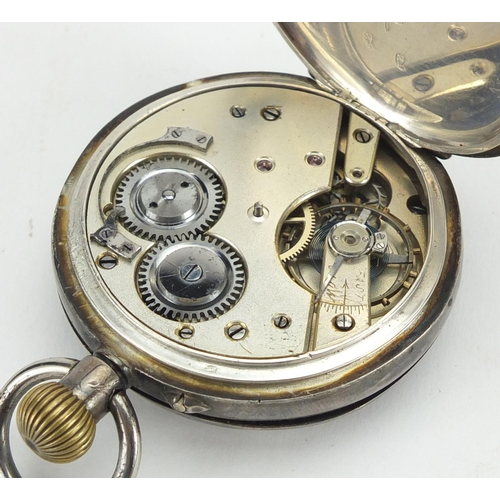 268 - Gentleman's silver open face pocket watch, 5cm in diameter