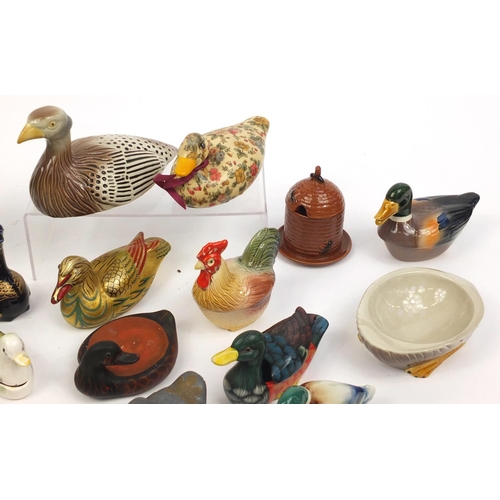 503 - Group of duck ornaments including Michael Caugant