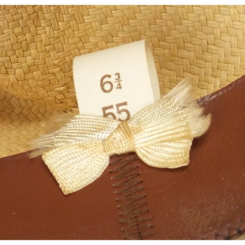 489 - Three vintage straw hats