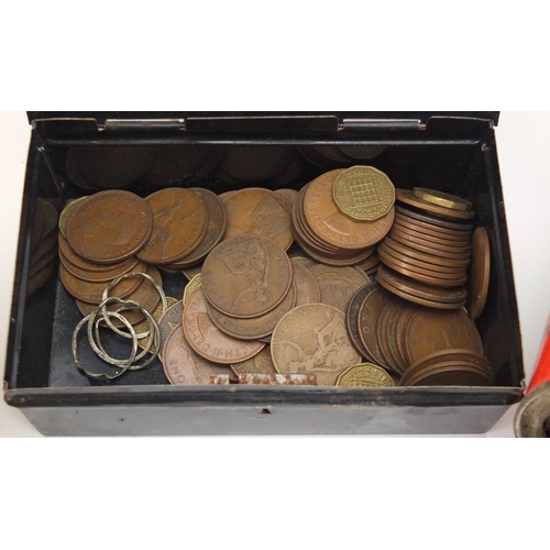 458 - Large selection of mostly British pre decimal coins