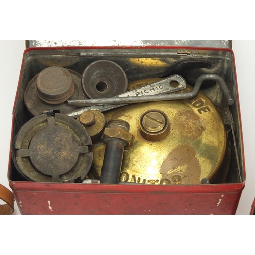 413 - Miscellaneous items including binoculars, two Ingersoll pocket watches and a 1916 silver medallion