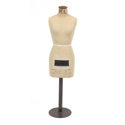 82 - Kennett and Lindsell miniature dress mannequin, 71cm high