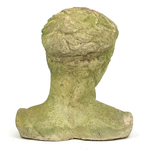 2036 - Stoneware bust of David, 40cm high