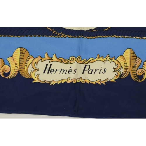 New Vintage HERMES Lvdovicvs Magnvs Silk Scarf