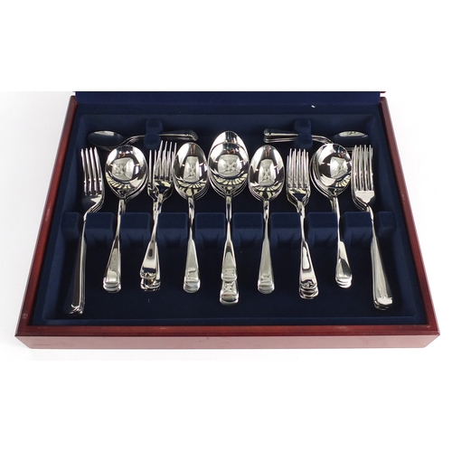 2040 - Viners fifty eight piece canteen silver plated cutlery, the canteen 39cm wide
