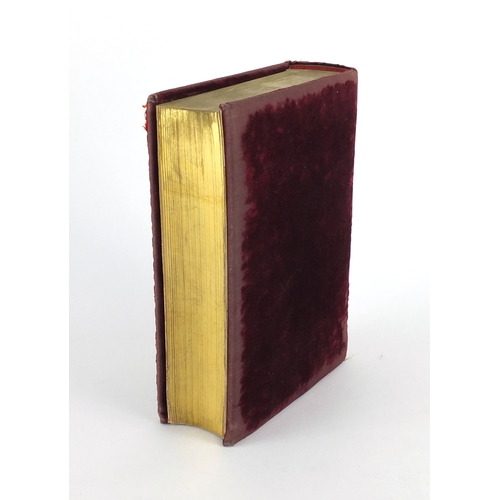 603 - Red velvet covered copy of Elizabeth I bible