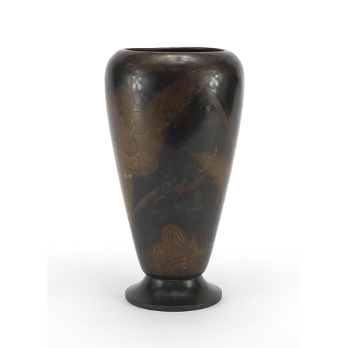 101 - WMF Ikora vase, decorated with stylised flowers and foliage, factory marks to the base, 25.5cm high