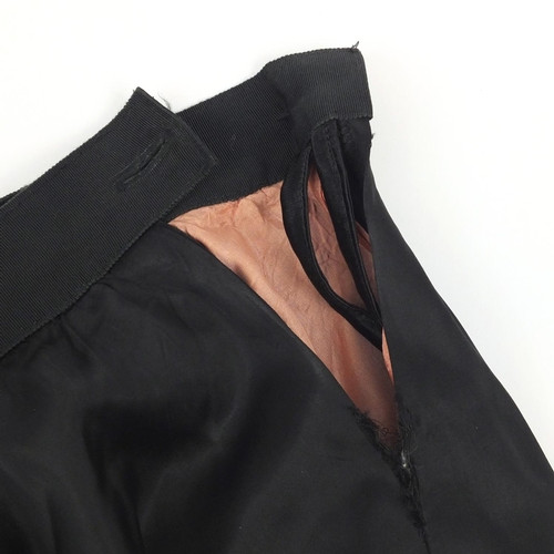 490 - Vivienne Westwood black silk skirt, Vivienne Westwood made in England label around the waist