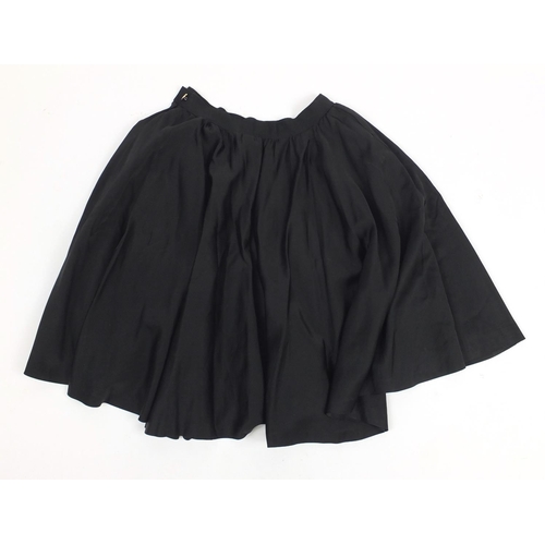 490 - Vivienne Westwood black silk skirt, Vivienne Westwood made in England label around the waist