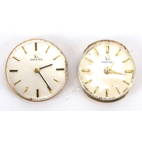 270 - Two ladies Omega wristwatch movements