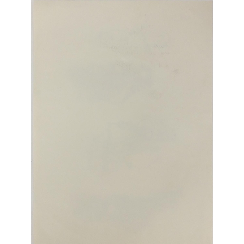 371 - Sarah Ainslie - Abstract compositions, three pencil sketches and one etching, all unframed, each 33c... 