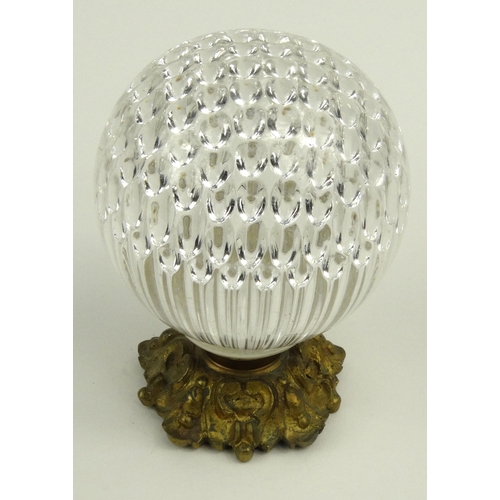 576 - Victorian paperweight with bubble canes, 12cm high