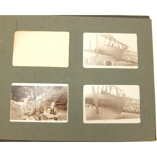 632 - Collection of predominately photographs including some from 1920's and Surrey flying service example... 