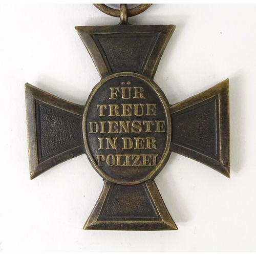 644 - German Military style Police medal