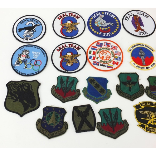 648 - German Military interest style cloth patches including Soviet and Cold War examples