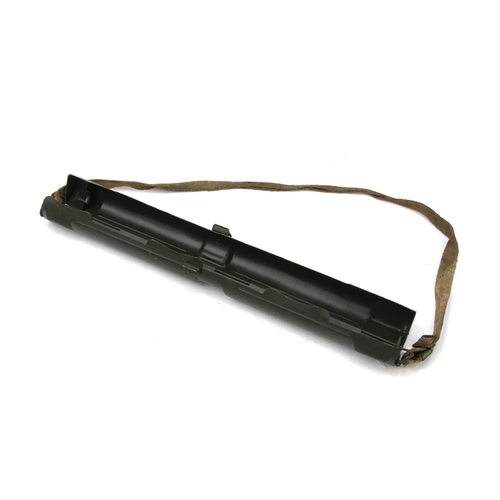 698 - German Military style MG42/MG34 spare case dated 1944 with strap, 60cm in length