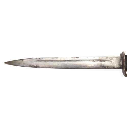 287 - Novelty miniature paper knife in the form of a German bayonet, 24cm in length