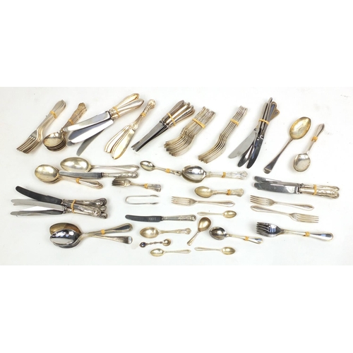 273 - Group of silver plated and stainless steel cutlery