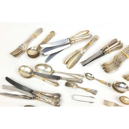 273 - Group of silver plated and stainless steel cutlery