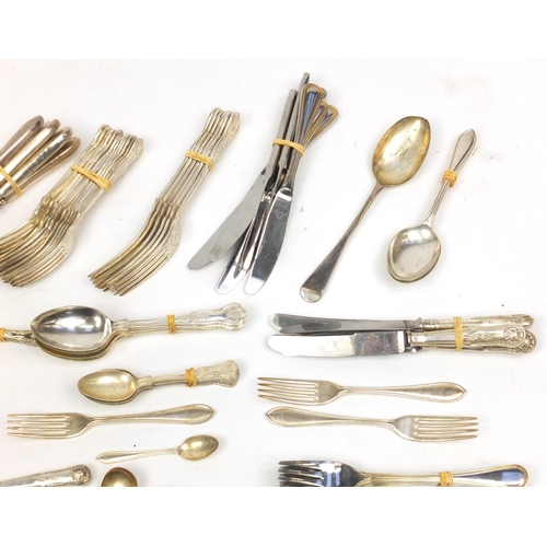 273 - Group of silver plated and stainless steel cutlery