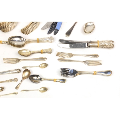 273 - Group of silver plated and stainless steel cutlery