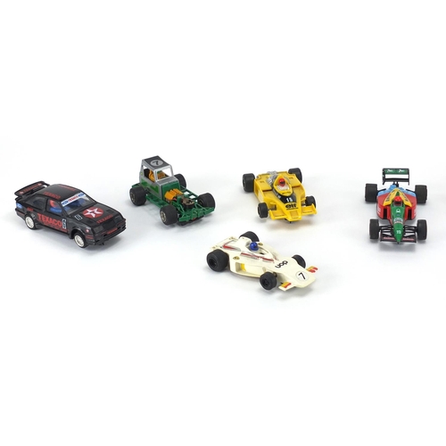 320 - Nine Scalextric and Hornby Hobbies model racing vehicles