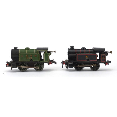 312 - Two Hornby O gauge clockwork locomotives, both boxed, British Railways 82011 and LNER460