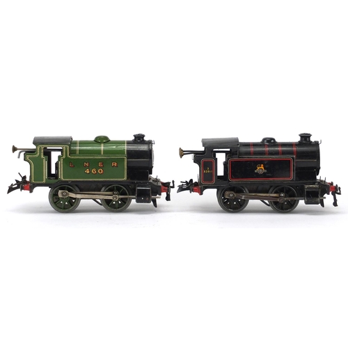 312 - Two Hornby O gauge clockwork locomotives, both boxed, British Railways 82011 and LNER460