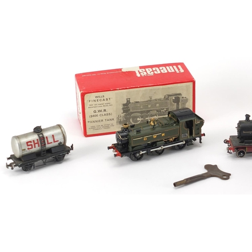 314 - Model railway including OO gauge locomotive numbered 1108, Wills Finecast Great Western Railway loco... 