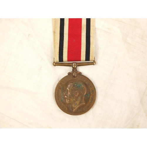 265 - George V Faithful Service medal and napkin, the medal awarded to SERGT.WILLIAM.E.BAILEY