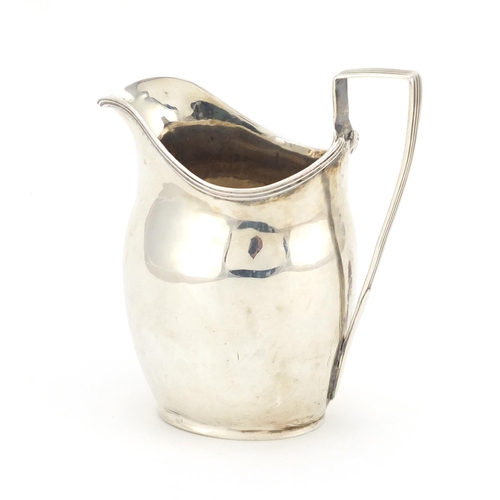 654 - Georgian silver cream jug, London 1798, 11cm high, approximate weight 74.8g