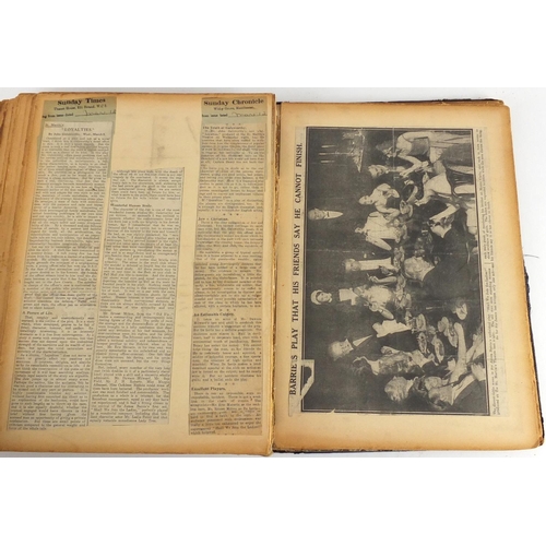 175 - World War I Military interest black and white photographs and ephemera arranged in an album, includi... 